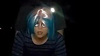 Slutty Trap Gets Fucked outside