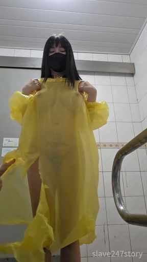 Ripped raincoat turns up the heat