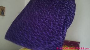 Blonde Euro Slut Teases in Glasses and Tattoos