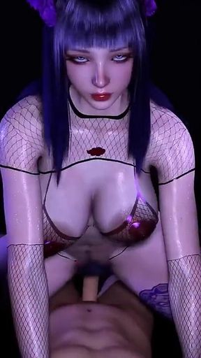 The Goddess of Digital Envy: Curves Divine - 3D Animation Hentai