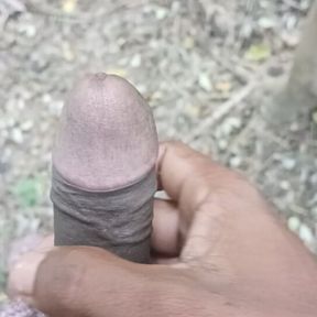 Musturbation Desi boy big cock at jangle