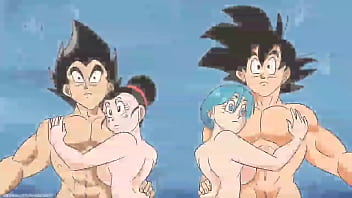 Gogeta y Bulma y chichi al fin hacen el amor