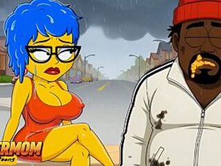 Wife Cheated on Her Spouse with a Ebony Man. Toon