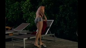 Murilo Ben&iacute_cio de sunga na novela a favorita