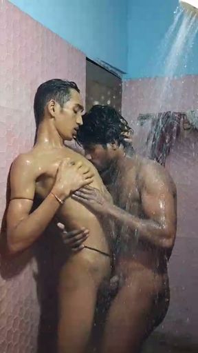 Indian Two Step Brother Shower Romance And Hard Fucking Cumshot