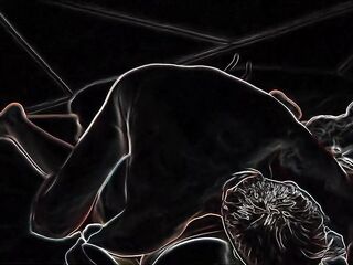 HAIR Pulling Doggy position on a Neon Night