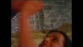 Wonderful MILF Fucked Hard in the Stable by Big Cock That Cums on Her Pussy
