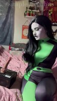 The Buice's Shego Cosplay Gets Bored, Then Blows Up in a Huge Handjob Cumshot