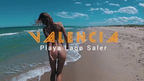 Russian Girl Sasha Bikeyeva - I'_m nude and beautiful on Lago Saler beach in Valencia