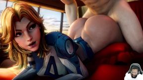 Thicc Ass Sue Storm gets fucked from behind in 3D animation