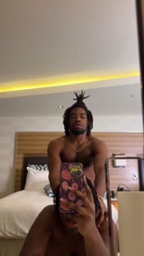 Trying My Best To Hold The Phone As He Hits Me From The Back