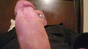 Cumming on my black jacket