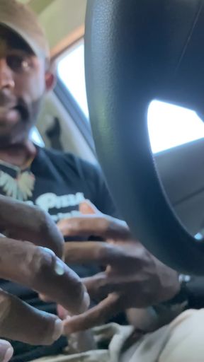 Adam Jaxx Shoots Thick Cum from Black Cock Outside at 2AM