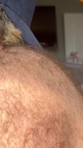 Bate Session with Hairy Uncut Rugby Cub   Clip 3