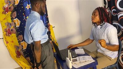 Teacher Headmaster and Student on a Show