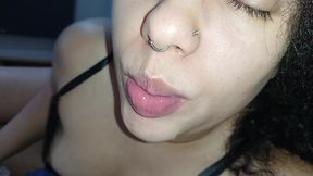 CREAMPIE IN THIS COCK-SUCKING SLUT'S THIRSTY LITTLE MOUTH