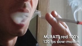 Smoking Muratti red 100s IYF 151124 SLOW 120 fps