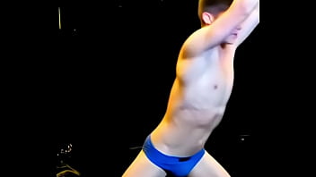 OnJonAI - Stretching in My Blue Briefs - AI generated Face Body and Moves