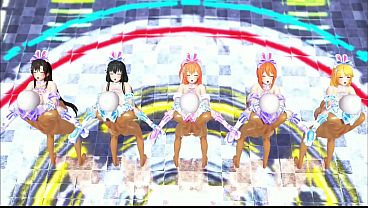 MMD - Org&iacute_a: Yui Yuihama x Yukino Yukinoshita x Iroha Isshiki x Shizuka Hiratsuka x Mother Yuihama - Not Shy Sex Dance