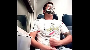 Jerk Off on Italian Train