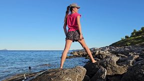 Natural girl Public Hot fishing # Piss my lure n panties off for better bite #Seen n catched on 3:55