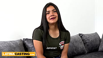 Chubby Latina teen gets ravaged by rough sex, no escape from fake casting&#x201D;