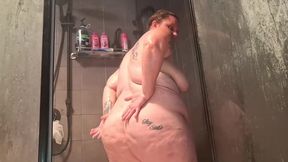 DIRTY MILF plays in the SHOWER, waiting for BIG COCK.