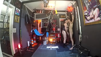 LeMaEU uses his slave BB FF Duke in his dungeon Pt3 Fuck and fist