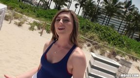 Lustful hussy Mia Mae heart-stopping POV video