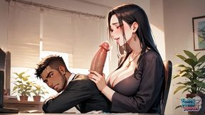 A Luxurious Transvestite Fills the Office with Her Butt Goodness in an Outstanding Femboy Porn Debut!