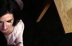 British cfnm femdom cocksucking sub in office