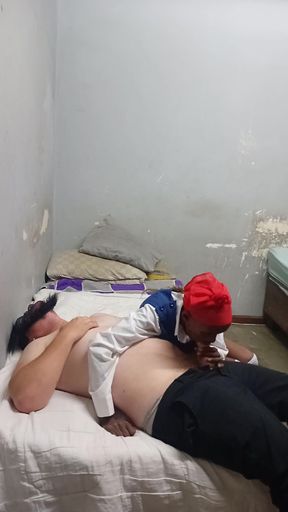 18 Year Old College Girl Sucks off Her Stepdaddy Before Class