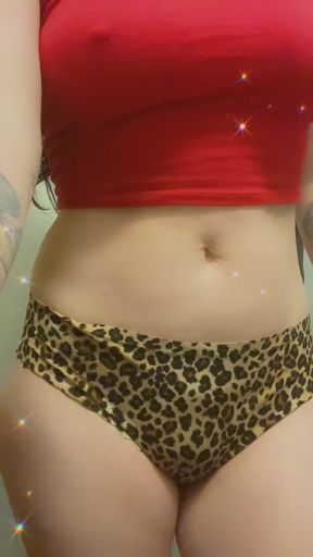 Leopard print lingerie