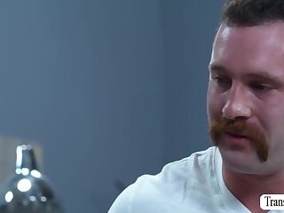 My big tits TS doctor give a blowjob for reliever