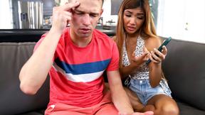 ”Spoiled Asian teen step sister Clara Trinity sucks & fucks huge dick step brother”