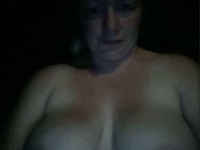 I asked her to show me her big tits and rub them on webcam