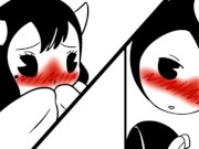 Bendy en "Enamorados" con Boris y Alice Angel - Comic animado