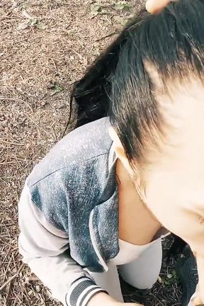 Cheating Tourist Sucked Stranger in a Tent for Help - Mouthful of Cum and Oral Creampie - Black Lynn