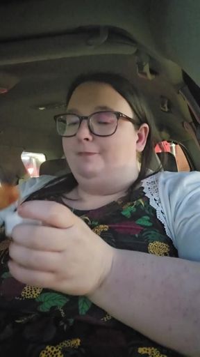 Mcdonalds Being Fed in Car