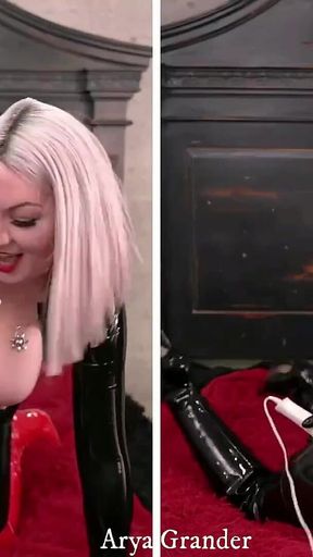 Sexy Latex Lesbian Pussy Masturbation Porn Video Arya Grander