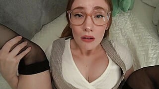 POV College Nerd Emma Ruby FUCKS You for the Answers