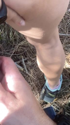 Memorable moment from "Found cute tattoed girl riding bicycle in the forest and fucking her hairy pussy"