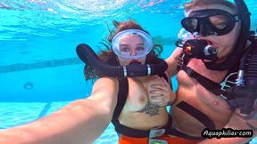 Aquaphilias- Bunny Fae- Double Hose SCUBA in White Cotton- Boy Girl