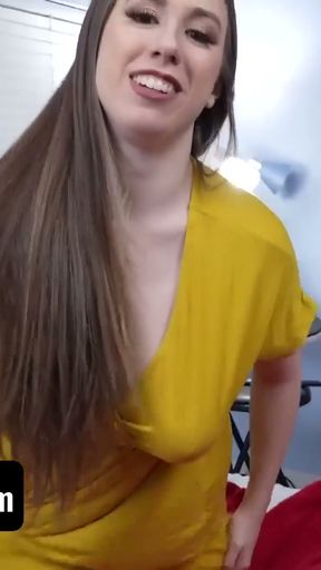 Stepson Can't Believe He's Watching His Huge Tits Stepmom Change Into Lacy Underwear - AnalMom Taboo   Clip 2