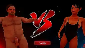 Ethan and Rachel Clash in Hot Nude Battle – A Steamy 3D Encounter