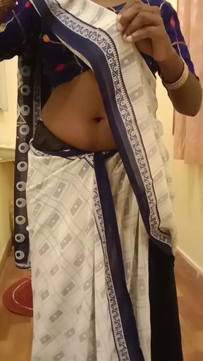 Desi Hotwife Drapes Sexy Saree After Ex-lover Play Cuck Hubby Watches! Hotwifeplayx