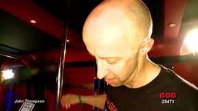 Wild Redhead Gets Hard Fingered by Guys in Club!