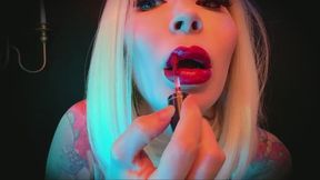 Permanent Lipstick Ownership - POV, LIPSTICK , LIP FETISH , RED LIPS ,