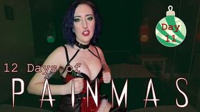 DAY 11 - 12 DAYS OF PAINMAS - Christmas CBT & Pain Play Slave Tasks by Miss Faith Rae with BDSM Instructions & Femdom POV - 720p