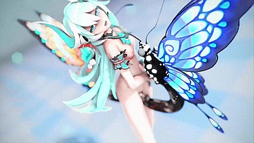 Honkai Impact 3rd Rozaliya Hentai Insect Sex Dance Pink Cat MMD 3D Blue Hair
